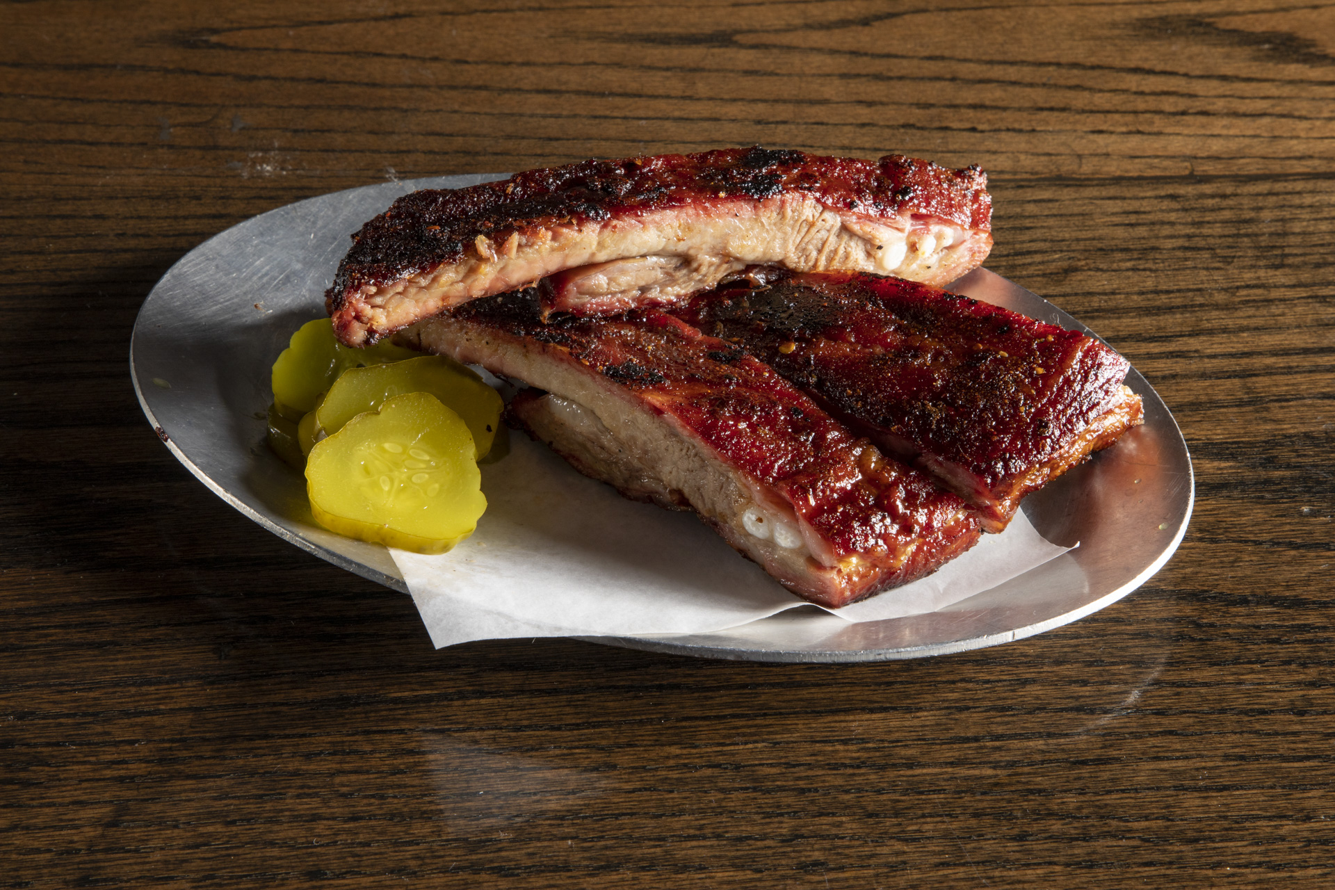 Order Smoked Pork Spare Ribs Plate food online from Hardwood Bar & Smokery store, San Francisco on bringmethat.com