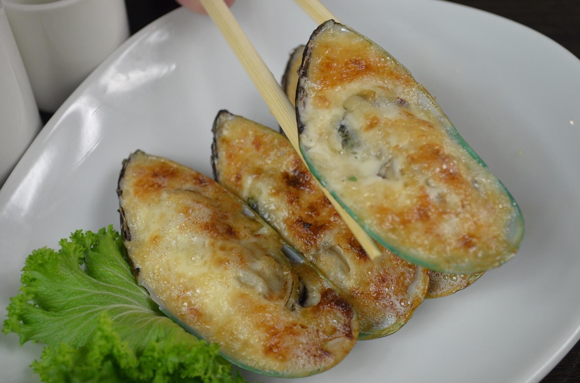 Order Baked Mussels food online from Tabi-Ji Japanese Cuisine store, Orange on bringmethat.com