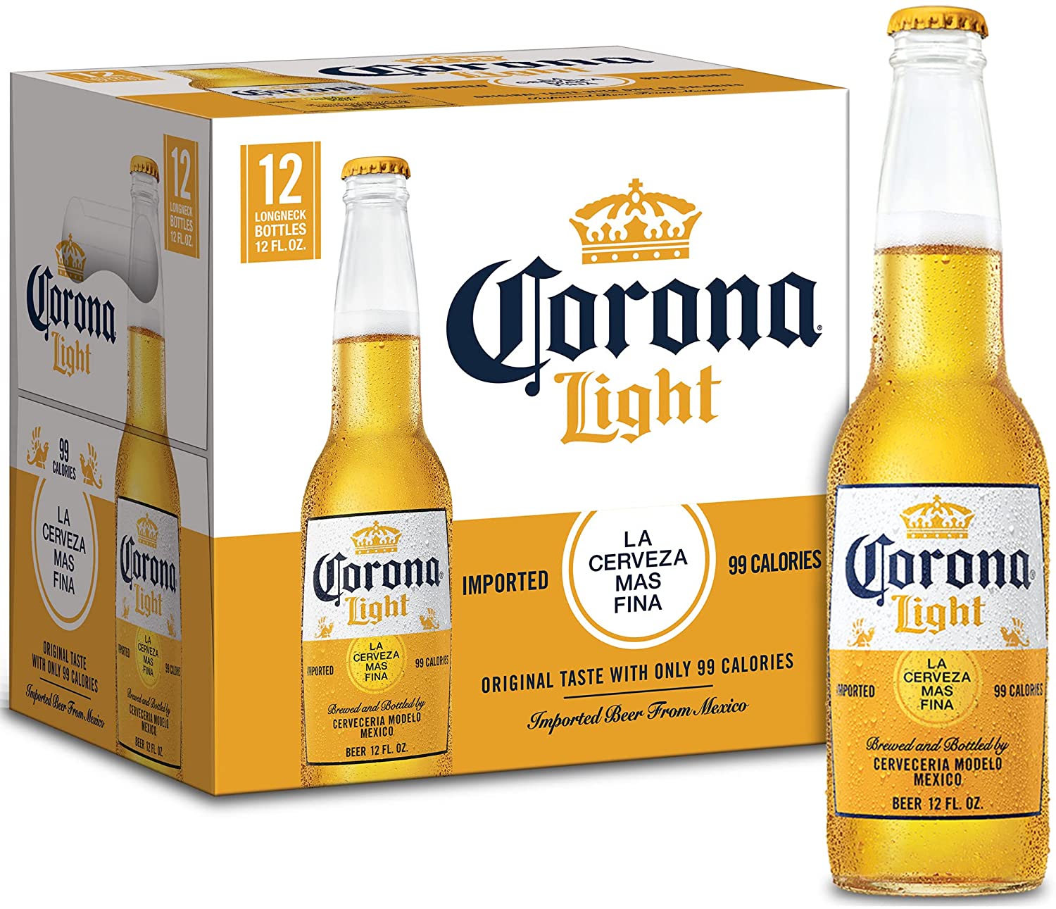 Order Corona Light beer 4.1% ABV 12 Pack Bottle food online from Mirage Wine & Liquor store, Palm Springs on bringmethat.com