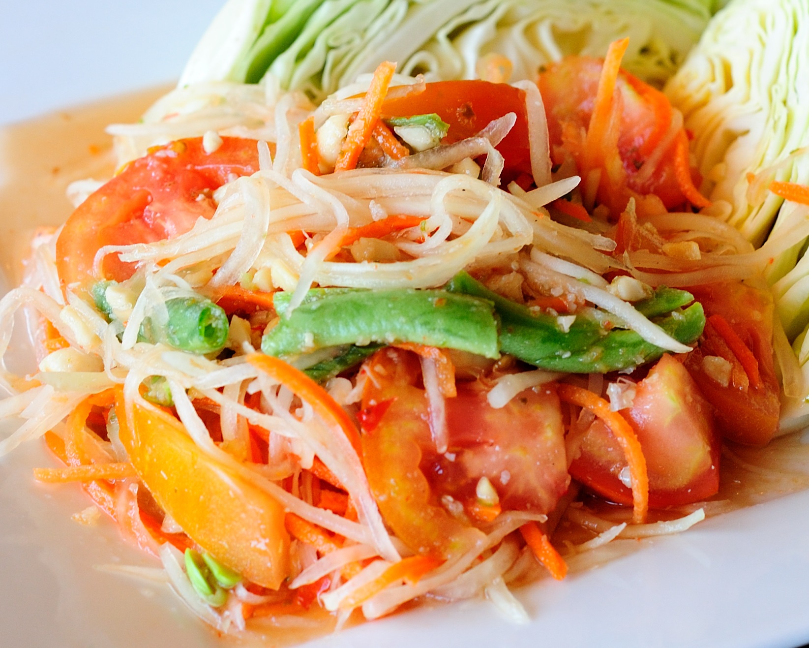 Order Papaya Salad food online from A La Carte Thai Bistro store, Culver City on bringmethat.com