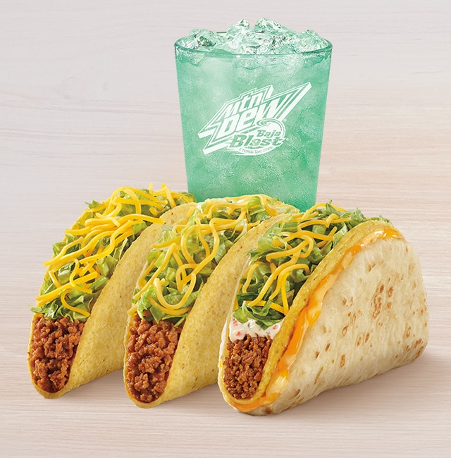 Order Cheesy Gordita Crunch Combo food online from Taco Bell store, West Lafayette on bringmethat.com