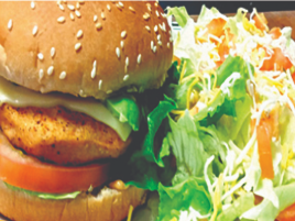 Order Salmon Burger food online from Taco Burger Cafe store, Houston on bringmethat.com
