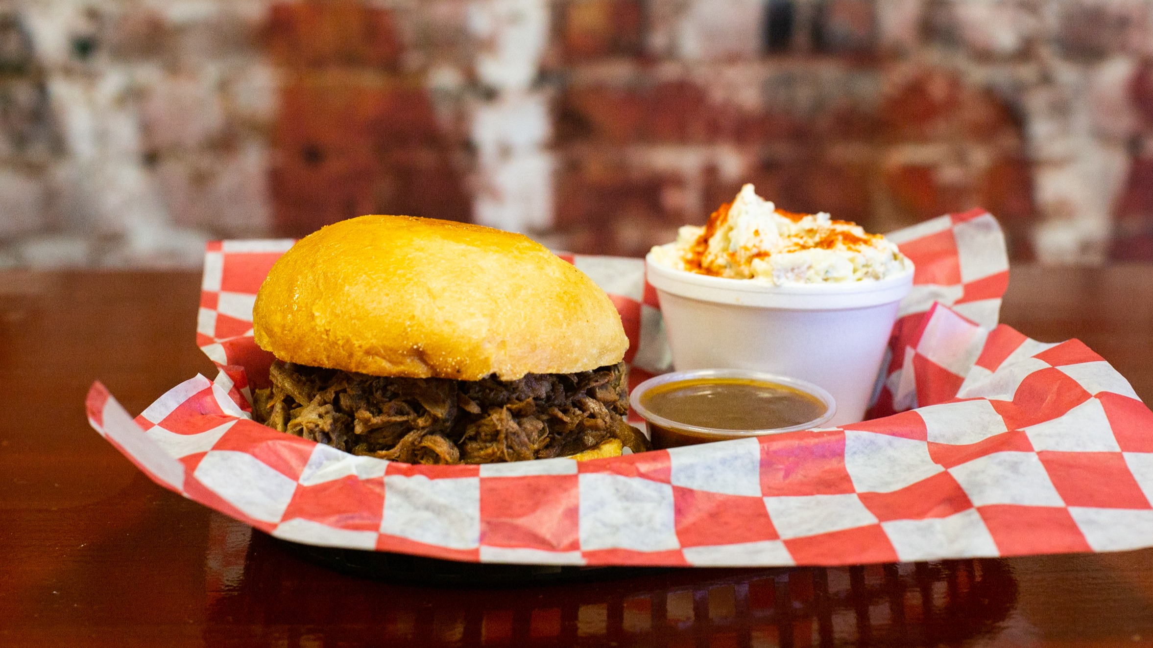Order Sloppy Pot Roast Sandwich with a Side food online from Brewha Pub & Grub store, Mobile on bringmethat.com