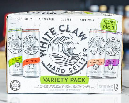 Order White Claw, Variety #1, 12pk-12oz cans seltzer beer and hard kombucha (5% ABV) food online from Coastal Market store, Oceanside on bringmethat.com