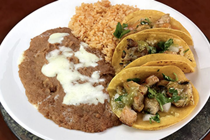 Order 1 Taco Plate food online from Crazy Jorge Taqueria store, Castro Valley on bringmethat.com