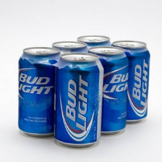 Order Bud Light 12oz. 6 pack cans food online from Round Up Liquor & Grocery store, Wildomar on bringmethat.com