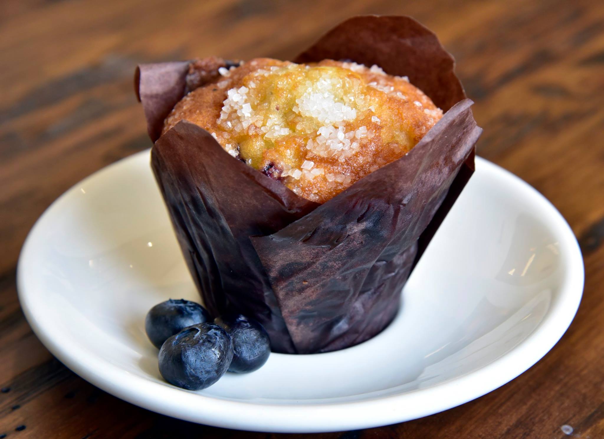 Order Blueberry Muffin food online from The Source Cafe store, Albany on bringmethat.com