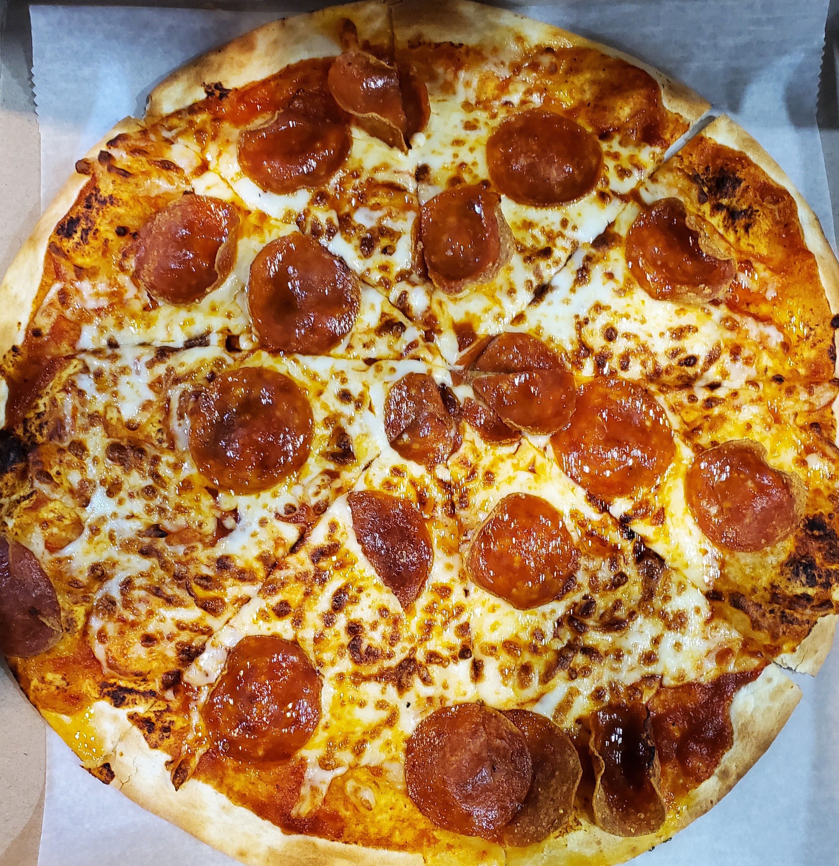 Order Pepperoni Pizza food online from Island Smoothie Cafe store, Bethpage on bringmethat.com