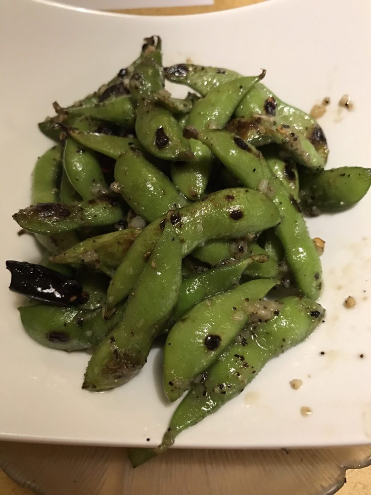 Order 2. Garlic Edamame food online from Sushi Town store, Costa Mesa on bringmethat.com