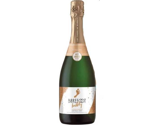 Order Barefoot Bubbly Extra Dry Champagne 750 ml 11.5% food online from Pacific Liquor Market store, Bell Gardens on bringmethat.com