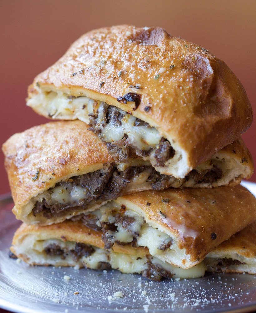 Order Philly Cheesesteak Stromboli food online from DoubleDave's Pizzaworks store, San Antonio on bringmethat.com