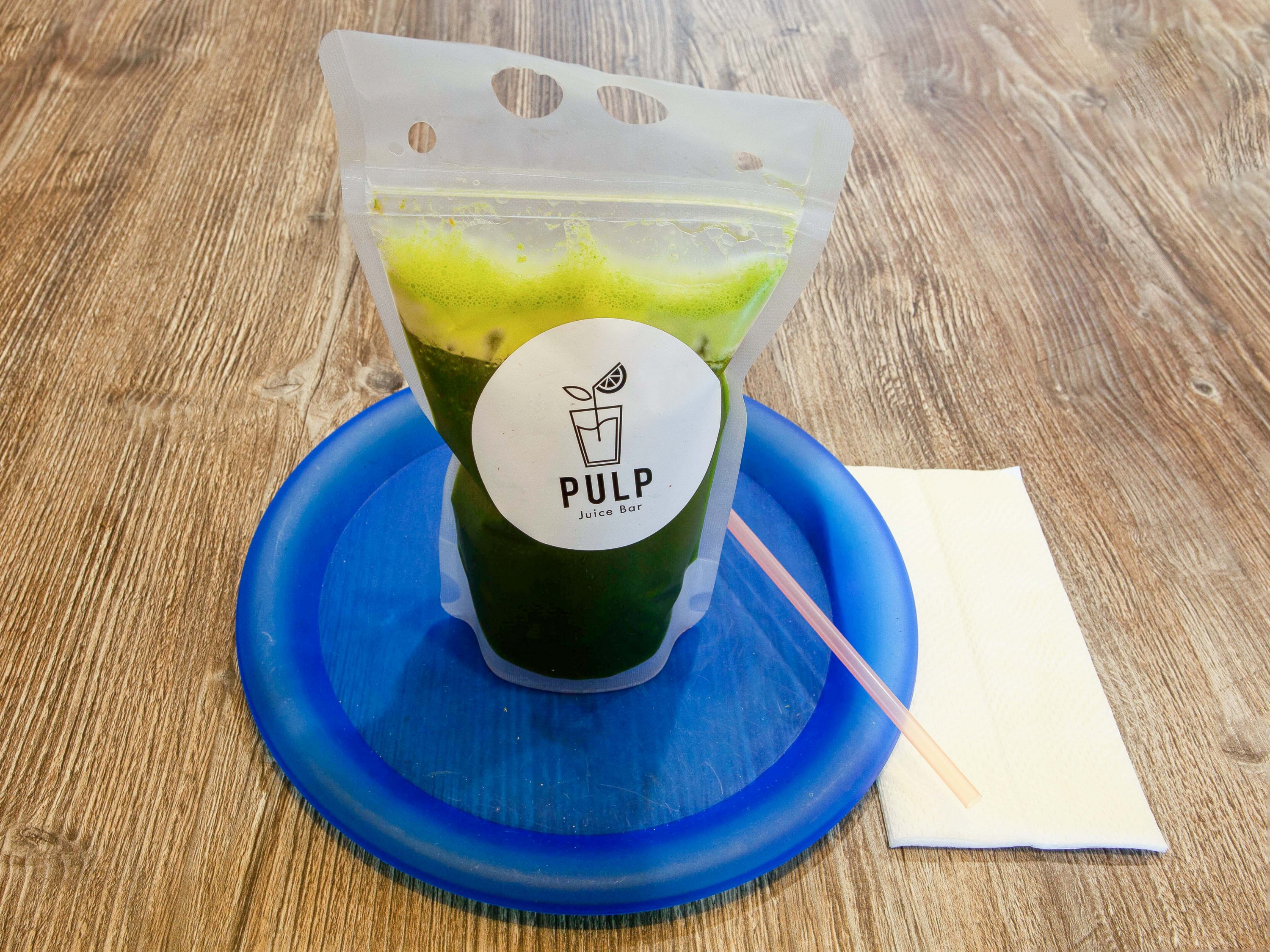 Order Lean Green Signature Juice food online from Pulp Juice Bar store, Orange on bringmethat.com