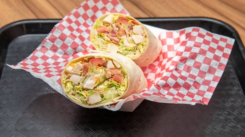 Order Turkey Club Wrap food online from Michael's Grill and Salad Bar store, Highland Park on bringmethat.com