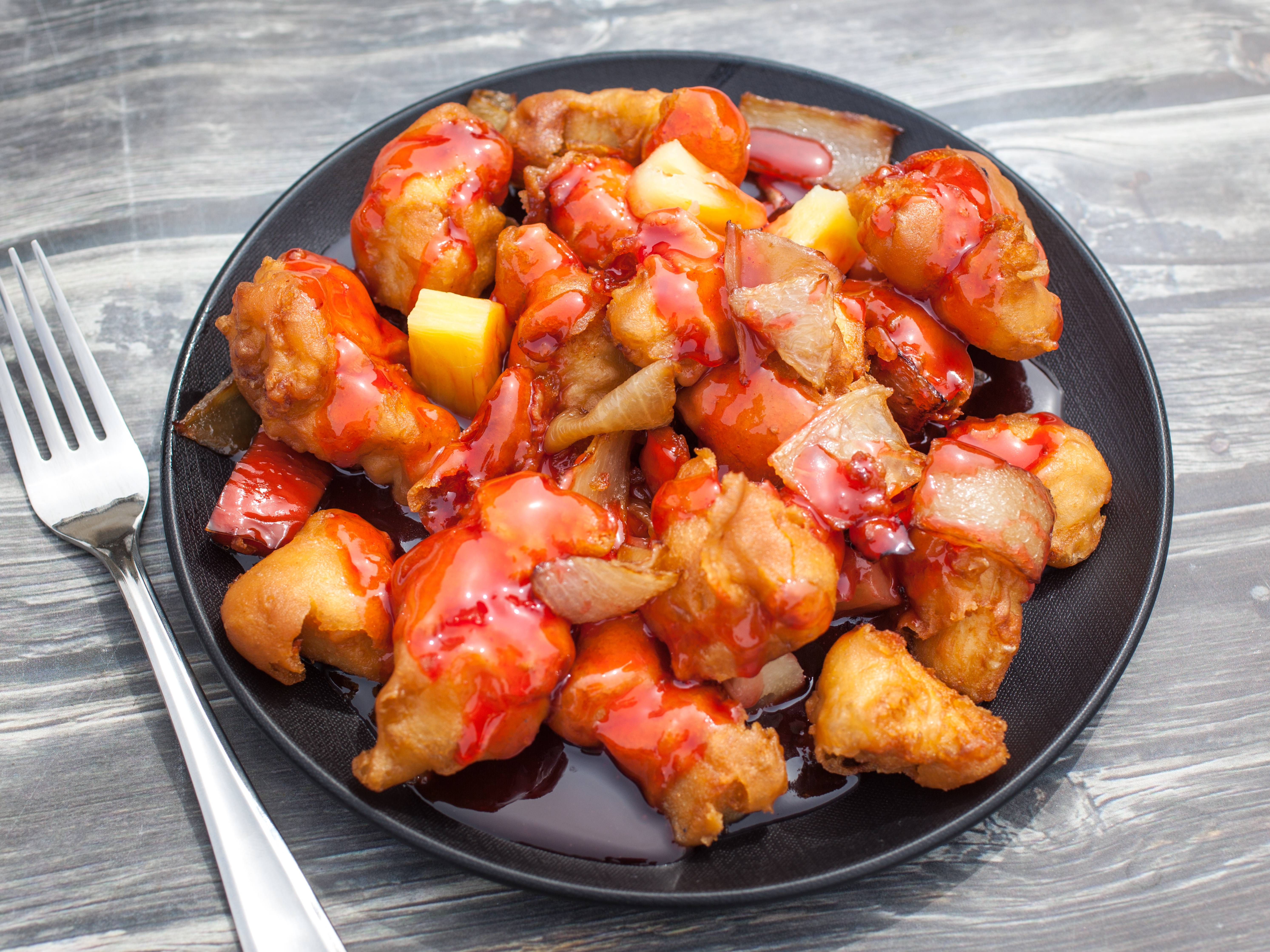 Order Sweet and Sour Chicken food online from Golden Dragon Cafe store, Stillwater on bringmethat.com