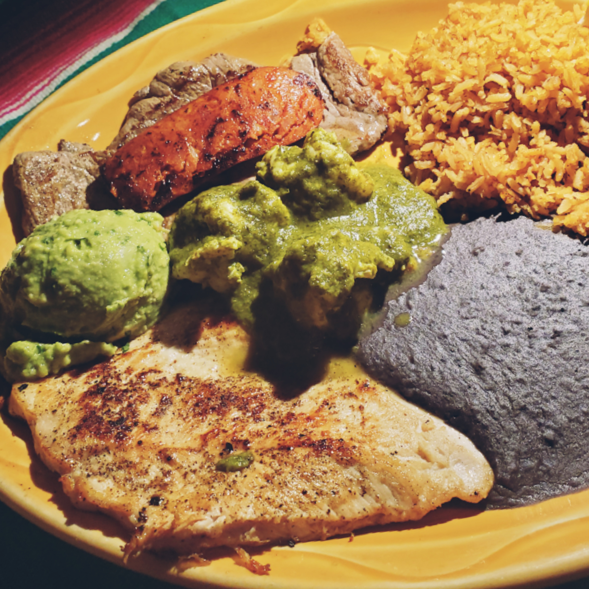 Order Mixed Grill Azteca (for 2) food online from Cafe Sol Azteca store, Newton on bringmethat.com
