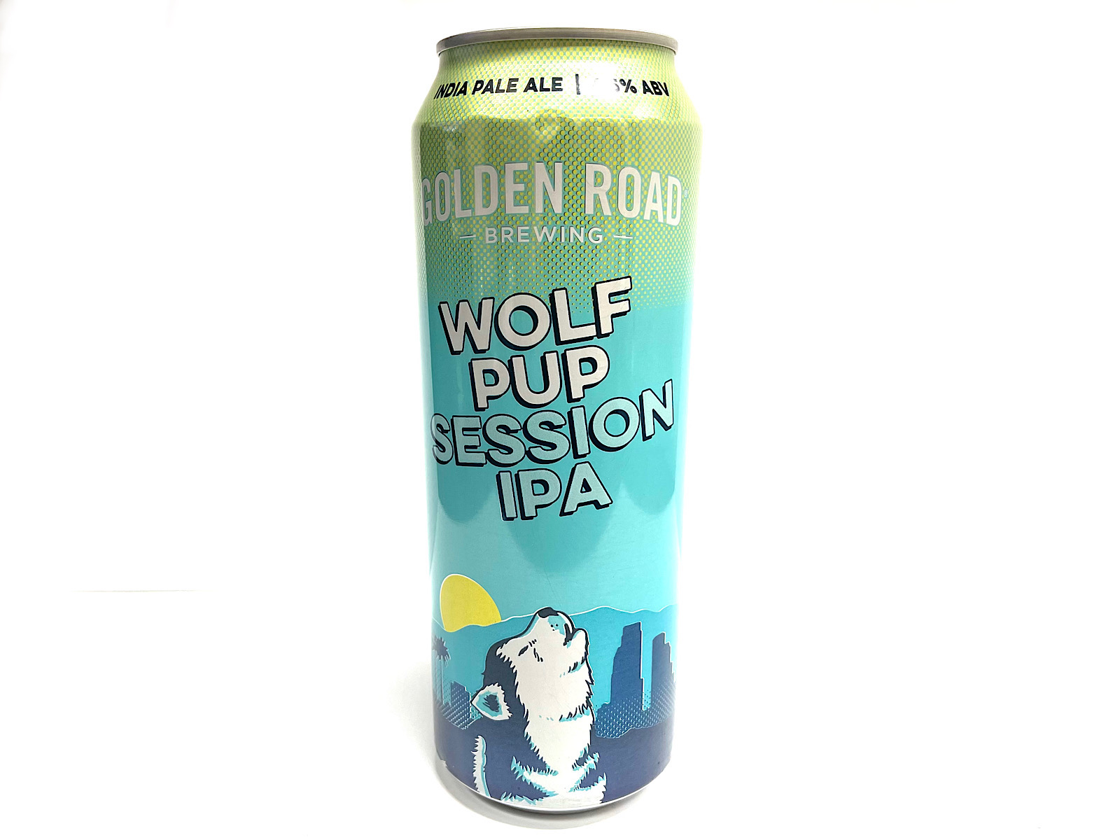 Order WOLF PUP SESSION IPA 25oz CAN food online from K-Town Beer & Wine Food Mart store, Los Angeles on bringmethat.com