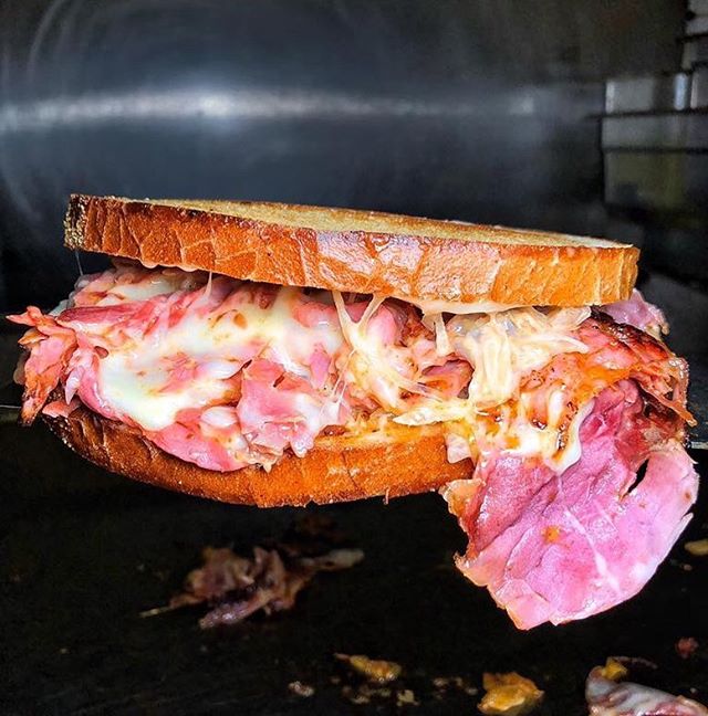 Order The Grilled Reuben on Rye food online from Pantano Kitchen store, Uniondale on bringmethat.com