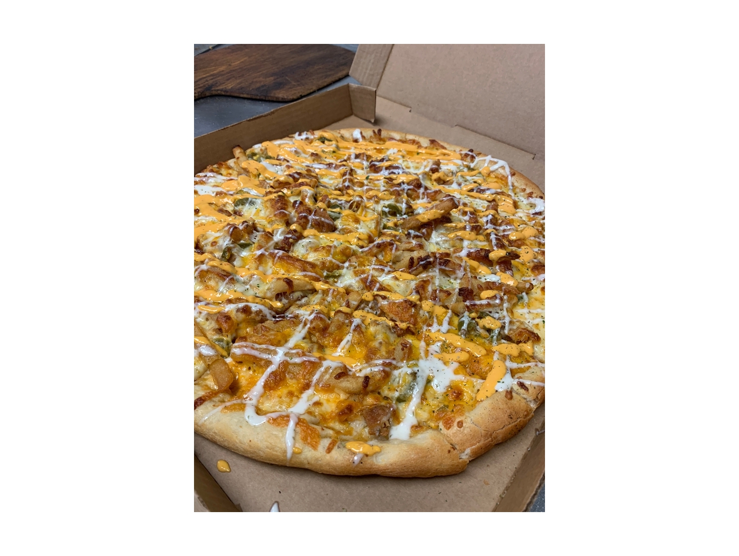Order Firework Fries Pizza food online from The Pizza Cutters store, Syracuse on bringmethat.com