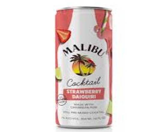 Order Malibu Cocktail Strawberry Daiquiri 355 ml Can food online from Pit Stop Liquor Mart store, El Monte on bringmethat.com