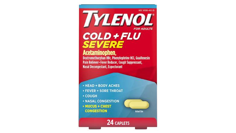 Order Tylenol Cold + Flu Severe Caplets For Multi-Symptom Relief food online from Anderson Convenience Markets #140 store, Omaha on bringmethat.com