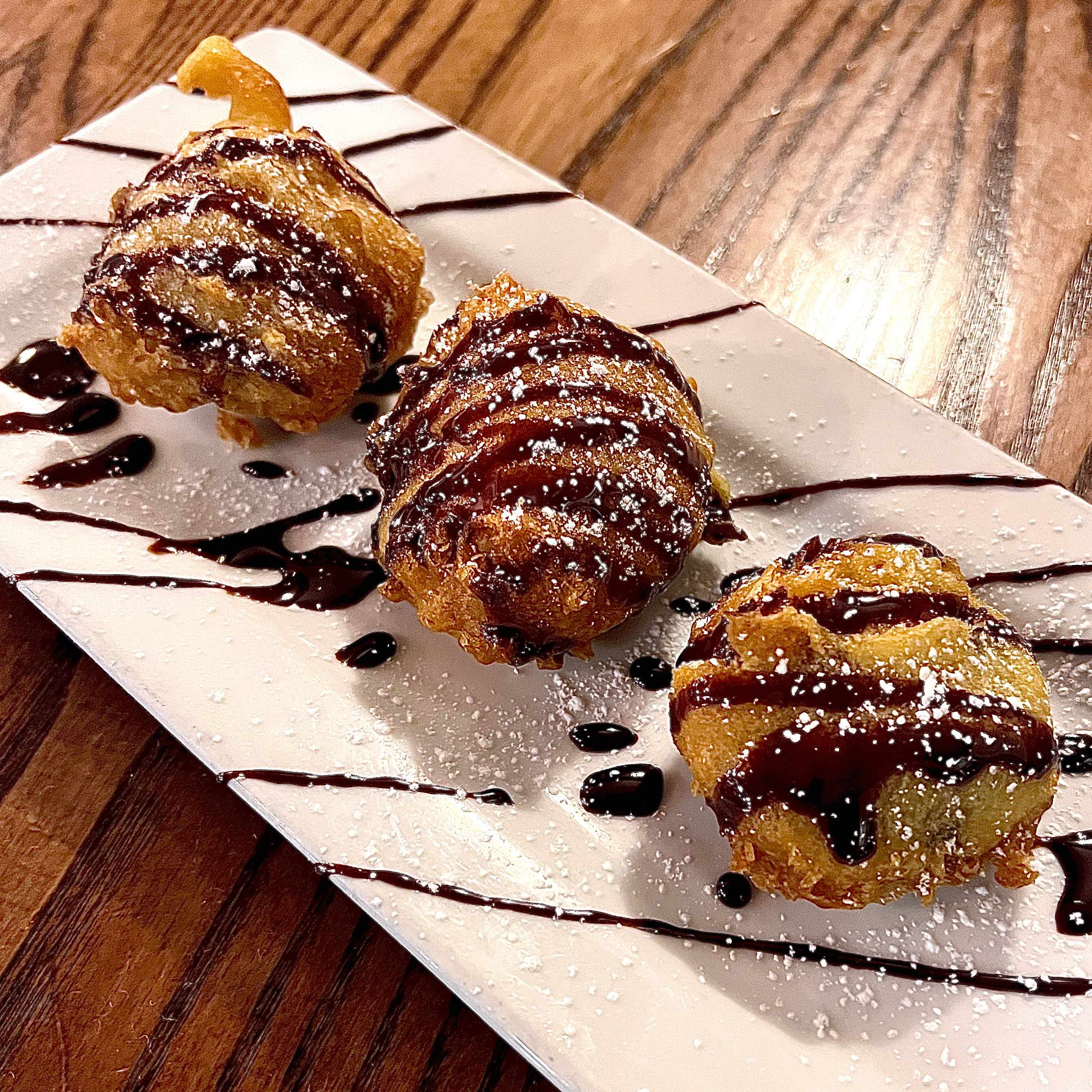 Order Deep Fried Oreos (4) food online from Tickets Bar & Grille store, Middletown on bringmethat.com