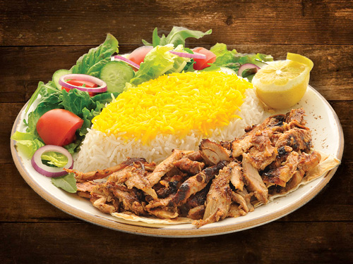 Order Chicken Doner Plate food online from Kabob Lounge store, Carmel Valley on bringmethat.com