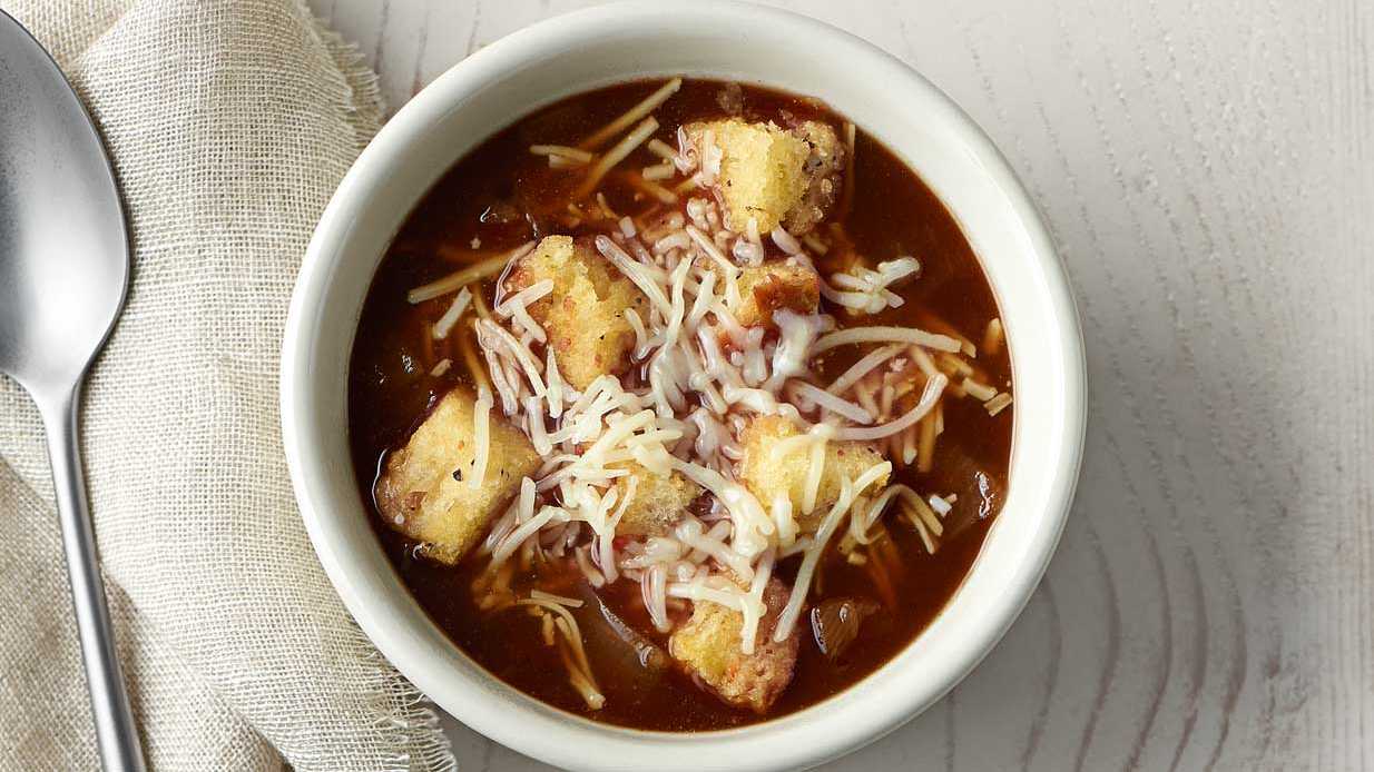 Order Kids Bistro French Onion Soup food online from Panera store, Eden Prairie on bringmethat.com
