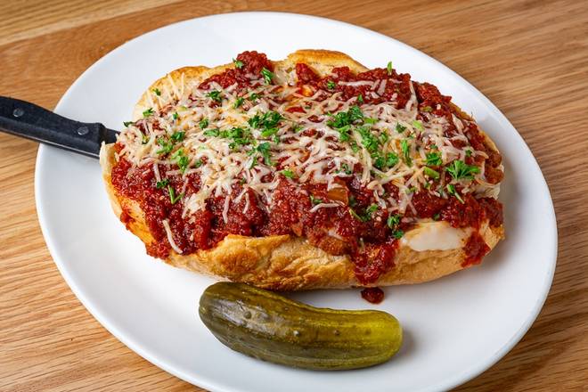 Order Chicken Parm Hero #21 food online from Katz's Deli and Bar store, Houston on bringmethat.com