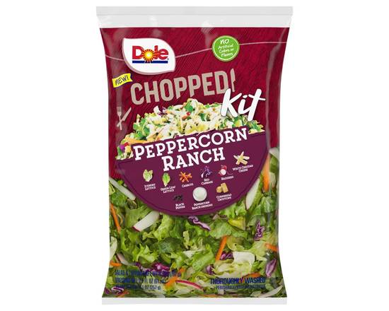 Order Dole · Chopped Kit Peppercorn Ranch (9.1 oz) food online from Shaw's store, Windham on bringmethat.com
