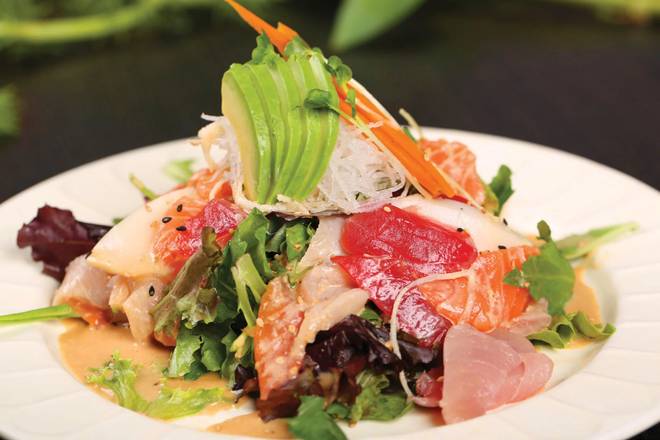 Order Sashimi Salad food online from Shabu On Fire store, Huntington Beach on bringmethat.com