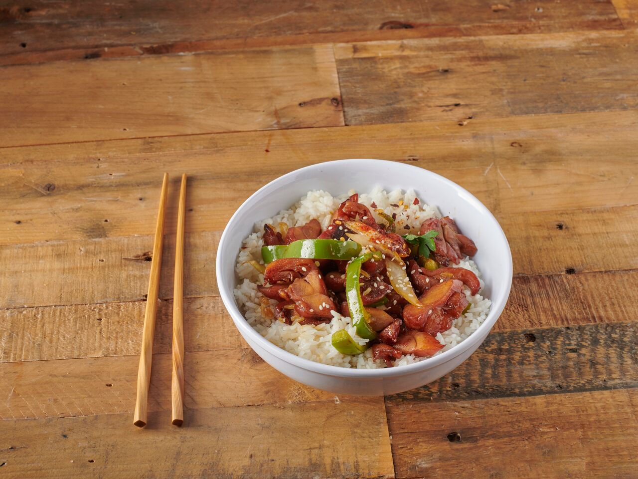 Order Bourbon Chicken Combination Platter food online from Asian yummy house store, Brooklyn on bringmethat.com