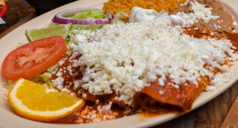 Order Enchiladas Suizas food online from Bellos Restaurants store, East Dundee on bringmethat.com