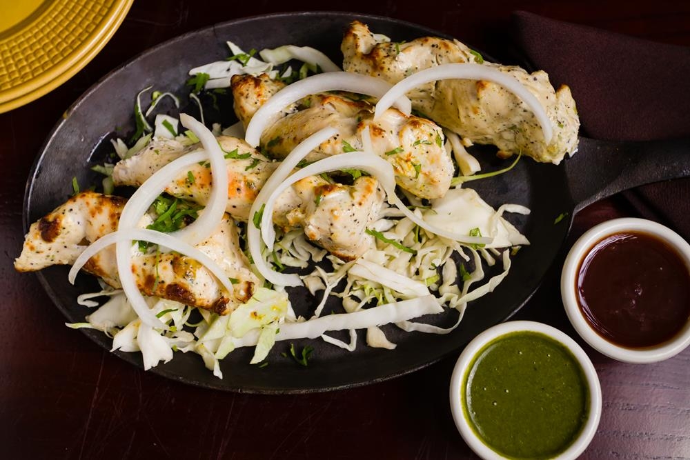 Order Murgh Malai Kabab food online from Dhaba indian cuisine store, New York on bringmethat.com