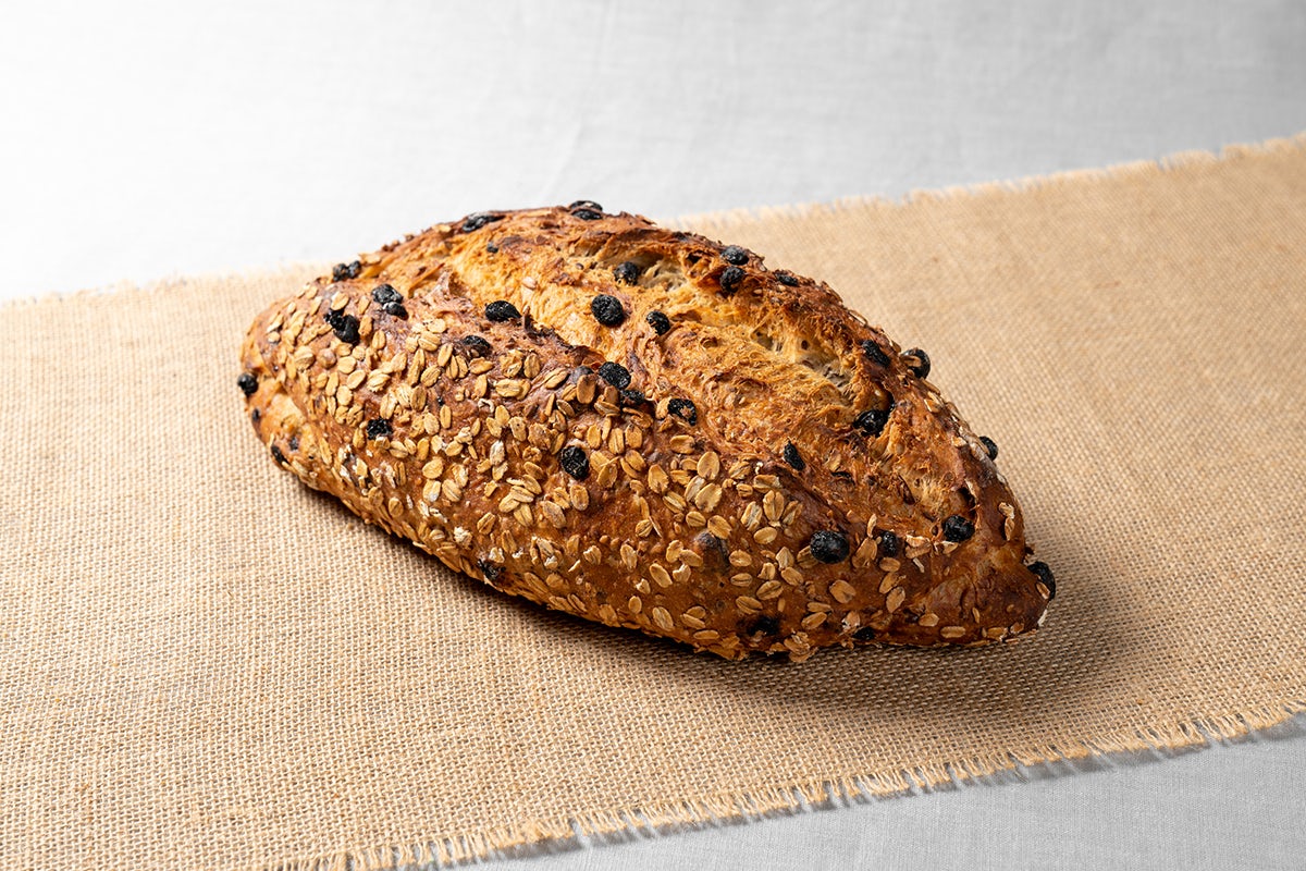 Order Five Grain & Raisins Loaf food online from Le Pain Quotidien store, Beverly Hills on bringmethat.com
