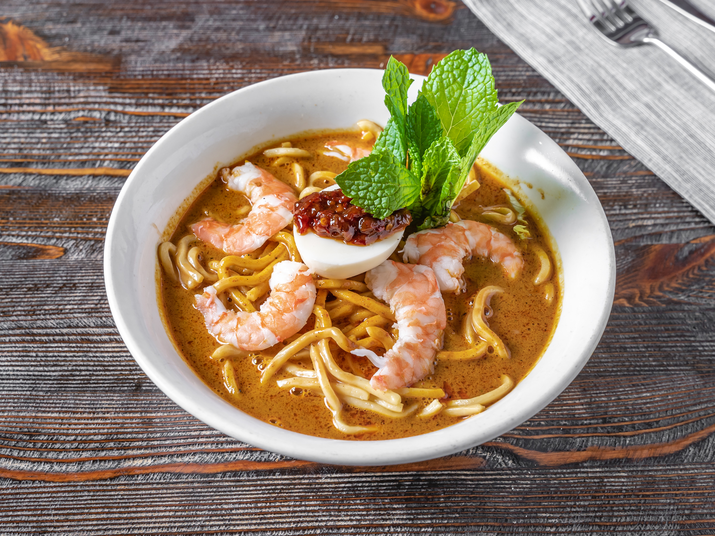 Order Mixed Seafood Curry Laksa  food online from Plump Dumpling store, New York on bringmethat.com