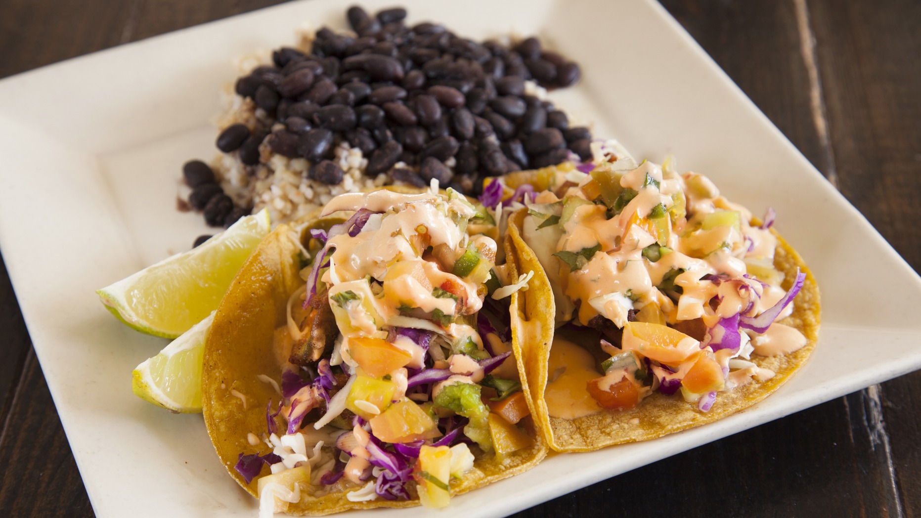 Order Baja Avocado Tacos food online from Sage Plant Based Bistro & Brewery store, Agoura Hills on bringmethat.com