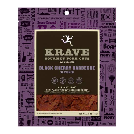 Order Krave Gourmet Pork Cuts Black Cherry Barbecue (2.7 oz) food online from Rite Aid store, Eugene on bringmethat.com