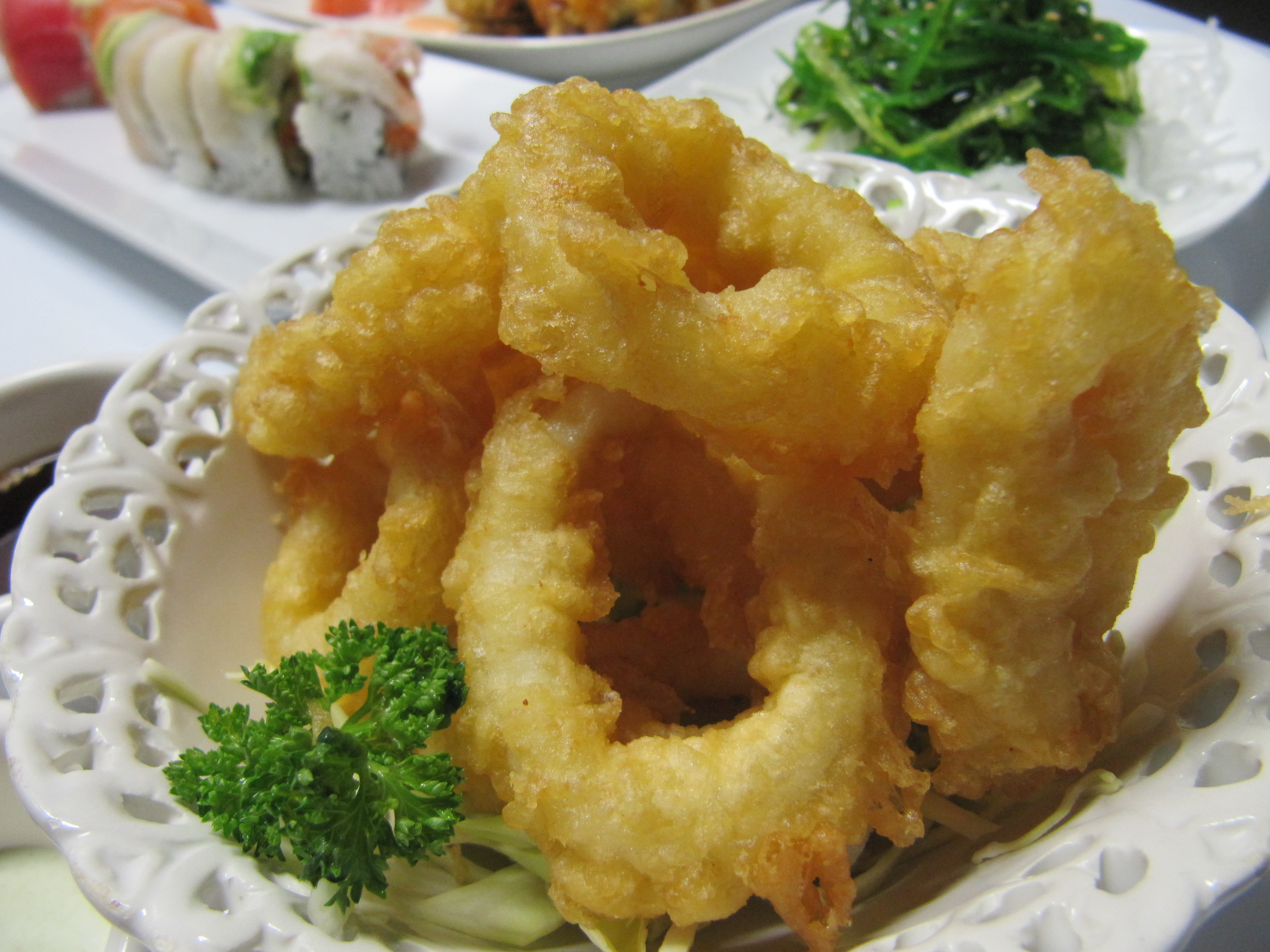 Order Calamari Tempura food online from House Modern Sushi store, Mesa on bringmethat.com