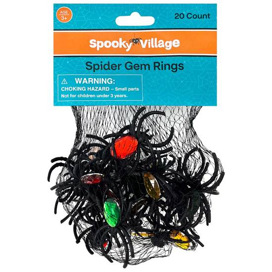 Order Spooky Village Spider Gem Rings, Assorted Colors, 24ct food online from CVS store, RICHMOND HILL on bringmethat.com