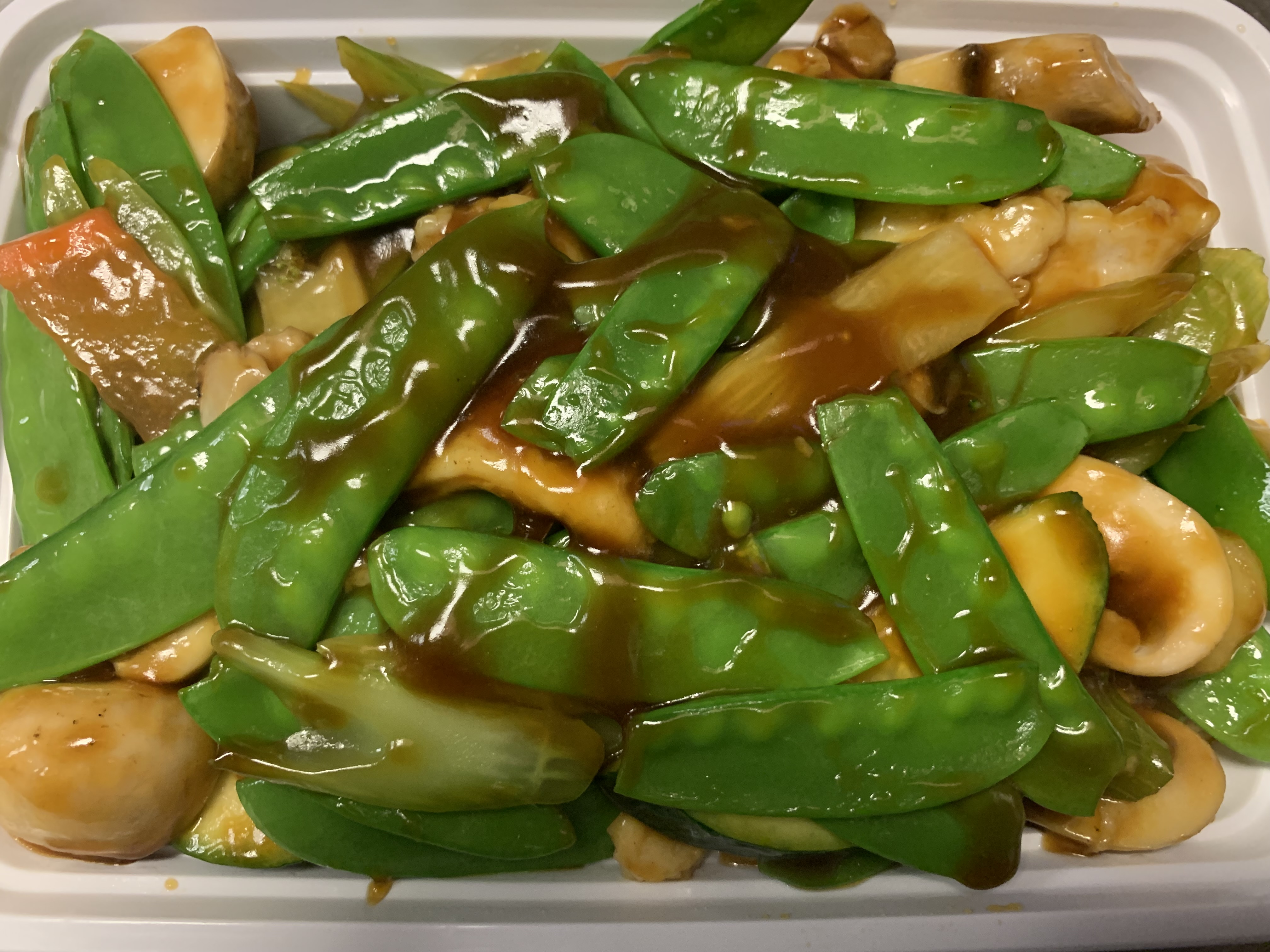 Order 雪豆鸡 / Chicken with Snow Peas food online from China King store, Lansdale on bringmethat.com