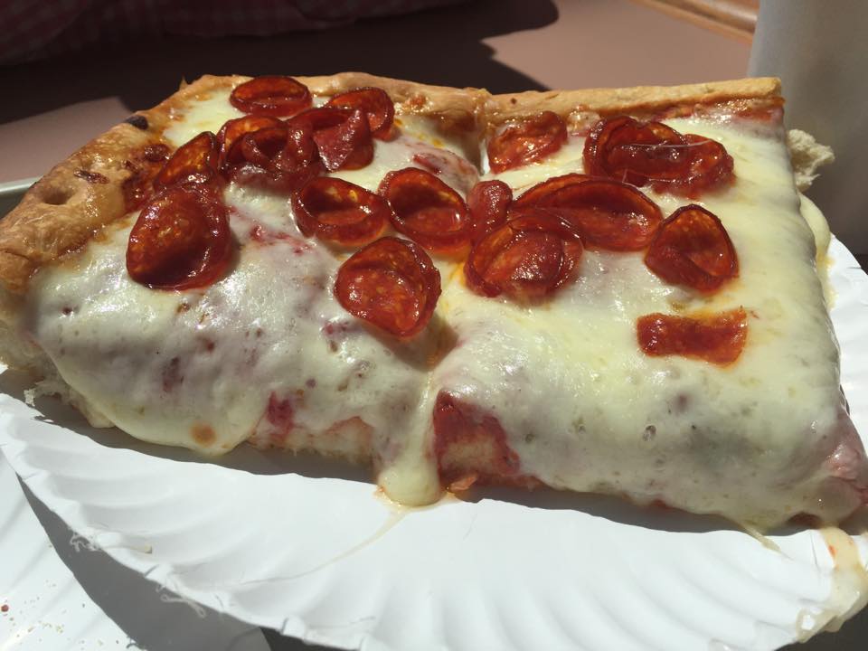Order Pepperoni Pizza by the Slice​ food online from The Original Pizza Place store, Marietta on bringmethat.com
