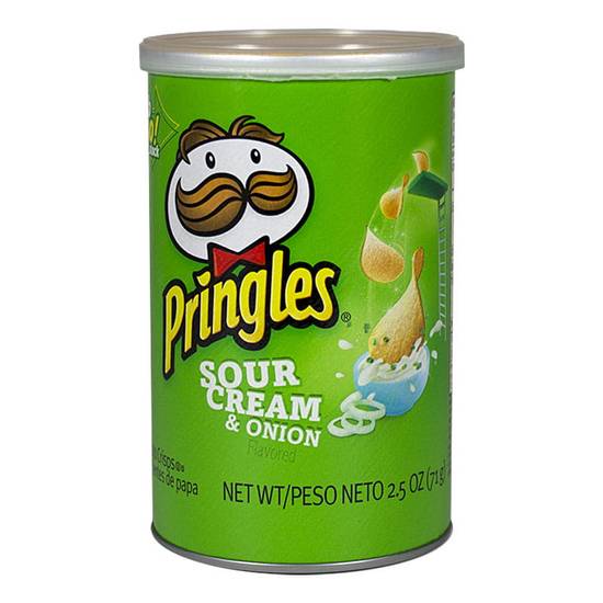 Order Pringles Potato Crisps Chips, Sour Cream & Onion food online from Pepack Sunoco store, Peapack on bringmethat.com