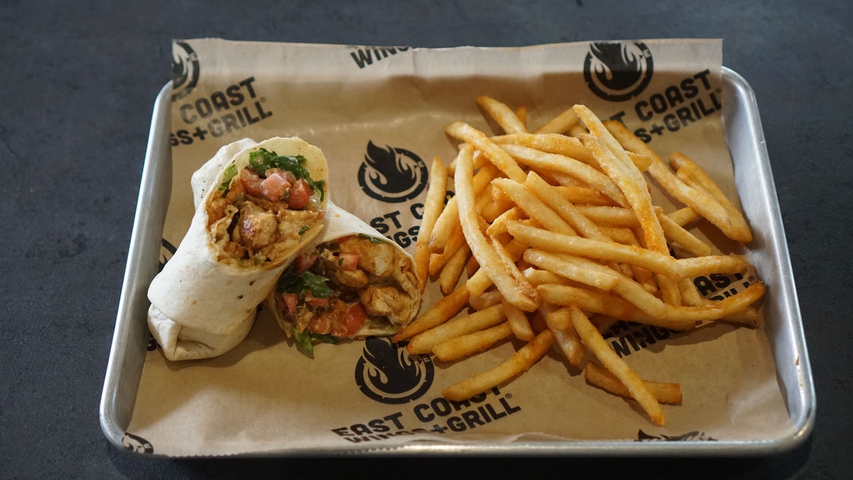 Order VooDoo BBQ Chicken Wrap food online from East Coast Wings + Grill store, High Point on bringmethat.com