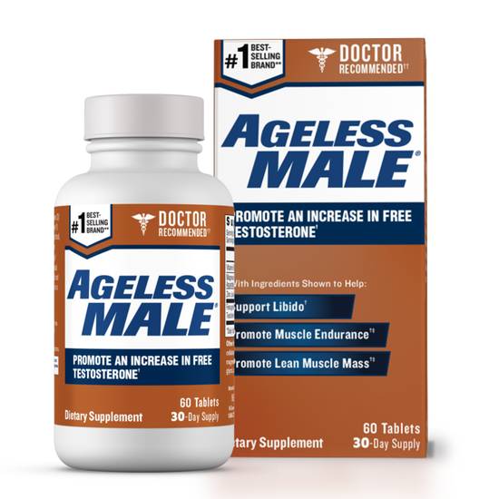 Order New Vitality Ageless Male Testosterone Booster Dietary Supplement (60 ct) food online from Rite Aid store, Palm Desert on bringmethat.com