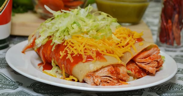Order Chicken Enchiladas food online from Federico's Mexican Food store, Phoenix on bringmethat.com