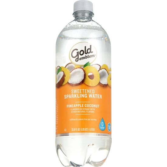 Order Gold Emblem Sparkling Water 33.81 OZ, Pineapple Coconut food online from CVS store, ORO VALLEY on bringmethat.com