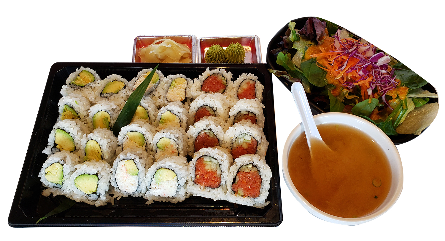 Order Roll Combination food online from Nonstop Sushi & Sake Bar store, Santa Monica on bringmethat.com