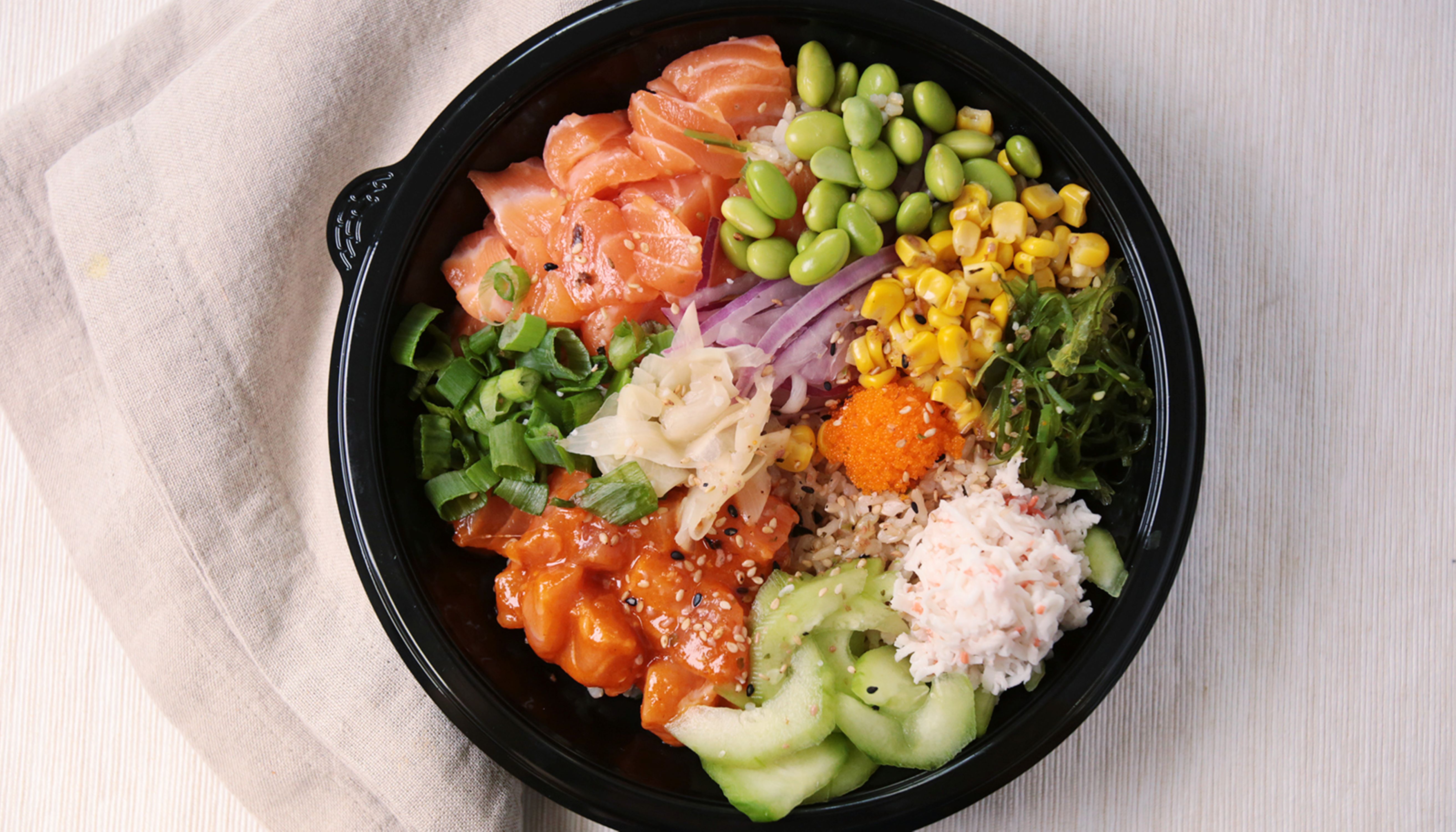 Order Salmon Bowl food online from Poki Go store, Montebello on bringmethat.com