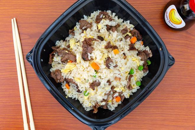 Order Beef Fried Rice food online from Happy Teriyaki store, Meridian on bringmethat.com