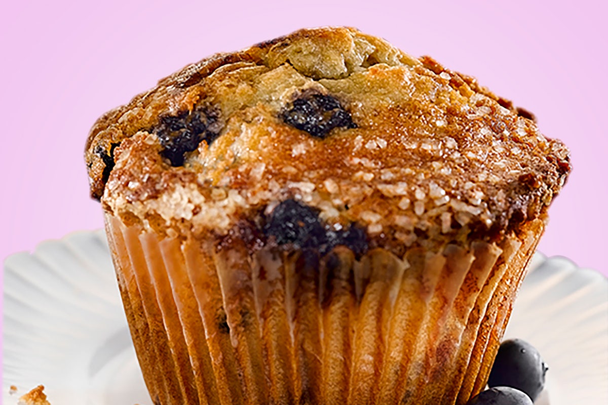 Order Half Dozen Blueberry Mammoth Muffins® food online from Perkins Restaurant & Bakery store, Sioux Falls on bringmethat.com
